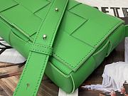 BOTTEGA VENETA CASSETTE GREEN MEDIUM SIZE23CM - 3