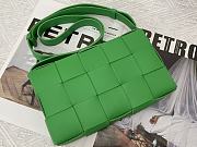 BOTTEGA VENETA CASSETTE GREEN MEDIUM SIZE23CM - 2