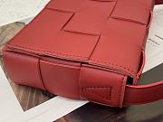 BOTTEGA VENETA CASSETTE RED MEDIUM SIZE23CM - 4