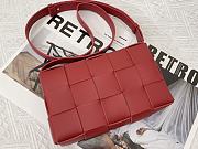 BOTTEGA VENETA CASSETTE RED MEDIUM SIZE23CM - 3