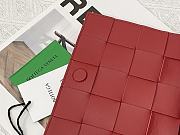 BOTTEGA VENETA CASSETTE RED MEDIUM SIZE23CM - 2