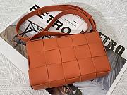 BOTTEGA VENETA CASSETTE ORANGE MEDIUM SIZE23CM - 4