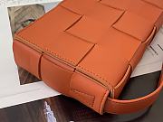 BOTTEGA VENETA CASSETTE ORANGE MEDIUM SIZE23CM - 2