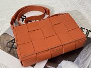 BOTTEGA VENETA CASSETTE ORANGE MEDIUM SIZE23CM - 3