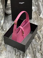 YSL LE 5 À 7 HOBO BAG IN SMOOTH LEATHER PINK 25CM - 3