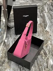 YSL LE 5 À 7 HOBO BAG IN SMOOTH LEATHER PINK 25CM - 4
