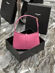 YSL LE 5 À 7 HOBO BAG IN SMOOTH LEATHER PINK 25CM - 6