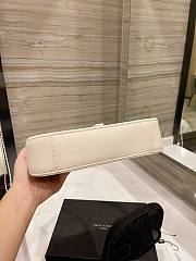 YSL LE 5 À 7 HOBO BAG IN SMOOTH LEATHER CREAM 25CM - 5