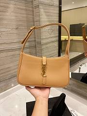 YSL LE 5 À 7 HOBO BAG IN SMOOTH LEATHER BEIGE 25CM - 1