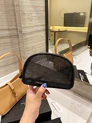 YSL LE 5 À 7 HOBO BAG IN SMOOTH LEATHER BEIGE 25CM - 4