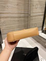 YSL LE 5 À 7 HOBO BAG IN SMOOTH LEATHER BEIGE 25CM - 2