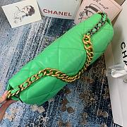 Chanel 19 LARGE Bag Lambskin GRASS 36CM - 5