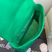 Chanel 19 LARGE Bag Lambskin GREEN 36CM - 5