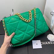 Chanel 19 LARGE Bag Lambskin GREEN 36CM - 4