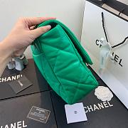 Chanel 19 LARGE Bag Lambskin GREEN 36CM - 3