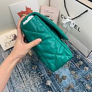Chanel 19 LARGE Bag Lambskin DARKGREEN 36CM - 5