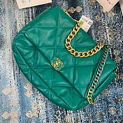 Chanel 19 LARGE Bag Lambskin DARKGREEN 36CM - 2