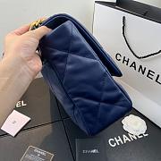 Chanel 19 LARGE Bag Lambskin DARKPURPLE 36CM - 5