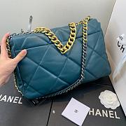 Chanel 19 LARGE Bag Lambskin PEACOCKBLUE 36CM - 6