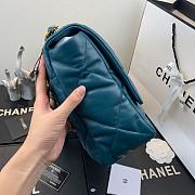 Chanel 19 LARGE Bag Lambskin PEACOCKBLUE 36CM - 4
