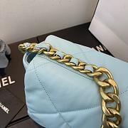 Chanel 19 LARGE Bag Lambskin BABYBLUE 36CM - 6