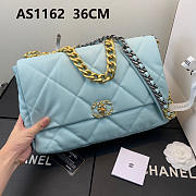Chanel 19 LARGE Bag Lambskin BABYBLUE 36CM - 5