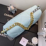 Chanel 19 LARGE Bag Lambskin BABYBLUE 36CM - 4