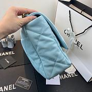 Chanel 19 LARGE Bag Lambskin BABYBLUE 36CM - 3
