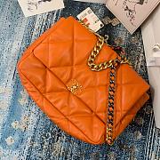 Chanel 19 LARGE Bag Lambskin ORANGE 36CM - 6