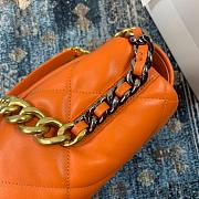 Chanel 19 LARGE Bag Lambskin ORANGE 36CM - 5