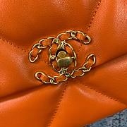 Chanel 19 LARGE Bag Lambskin ORANGE 36CM - 4