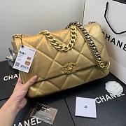 Chanel 19 LARGE Bag Lambskin GOLDEN 36CM - 2