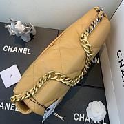 Chanel 19 LARGE Bag Lambskin BEIGE 36CM - 5