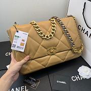 Chanel 19 LARGE Bag Lambskin BEIGE 36CM - 2