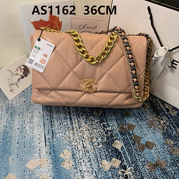 Chanel 19 LARGE Bag Lambskin ROSEPINK 36CM