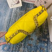 Chanel 19 LARGE Bag Lambskin YELLOW 36CM - 6
