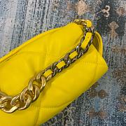 Chanel 19 LARGE Bag Lambskin YELLOW 36CM - 4