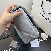 Chanel 19 LARGE Bag Lambskin GREY 36CM - 4