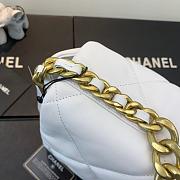 Chanel 19 LARGE Bag Lambskin WHITE 36CM - 4