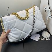 Chanel 19 LARGE Bag Lambskin WHITE 36CM - 3