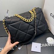 Chanel 19 LARGE Bag Lambskin BLACK 36CM - 5