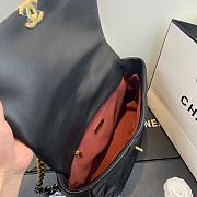 Chanel 19 LARGE Bag Lambskin BLACK 36CM - 4