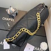 Chanel 19 LARGE Bag Lambskin BLACK 36CM - 3