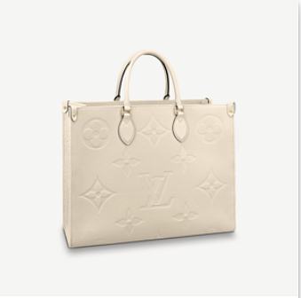 LV ONTHEGO GM M44576 CREAM WHITE SIZE41CM