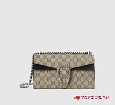 GUCCI DIONYSUS SMALL GG SHOULDER BAG BLACK SIZE28CM - 1