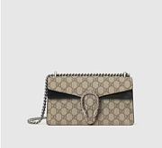 GUCCI DIONYSUS SMALL GG SHOULDER BAG BLACK SIZE28CM - 1