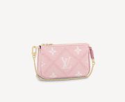 LV MINI POCHETTE ACCESSOIRES M81140 PINK 15.5CM - 1