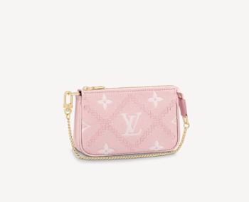 LV MINI POCHETTE ACCESSOIRES M81140 PINK 15.5CM