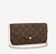 LV POCHETTE FELICIE MONOGRAM M61276 SIZE 21CM - 1
