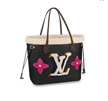 LV NEVERFULL MM Black M56960 Size 32cm